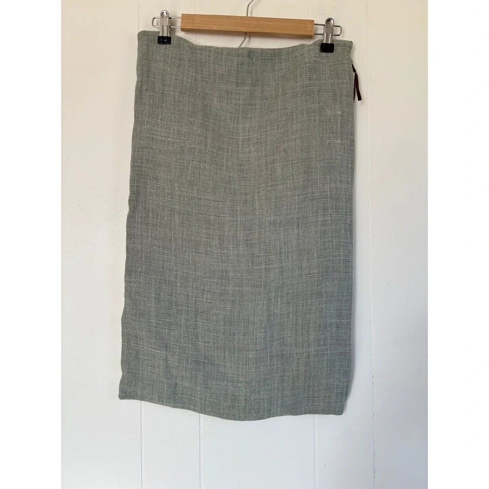 Pottery Barn‎ 100% Belgian Linen Pillow Cover 16x26 Sage Green Masters of Linen